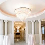 Swarovski crystal chandelier in the rotunda at The Commons 1854