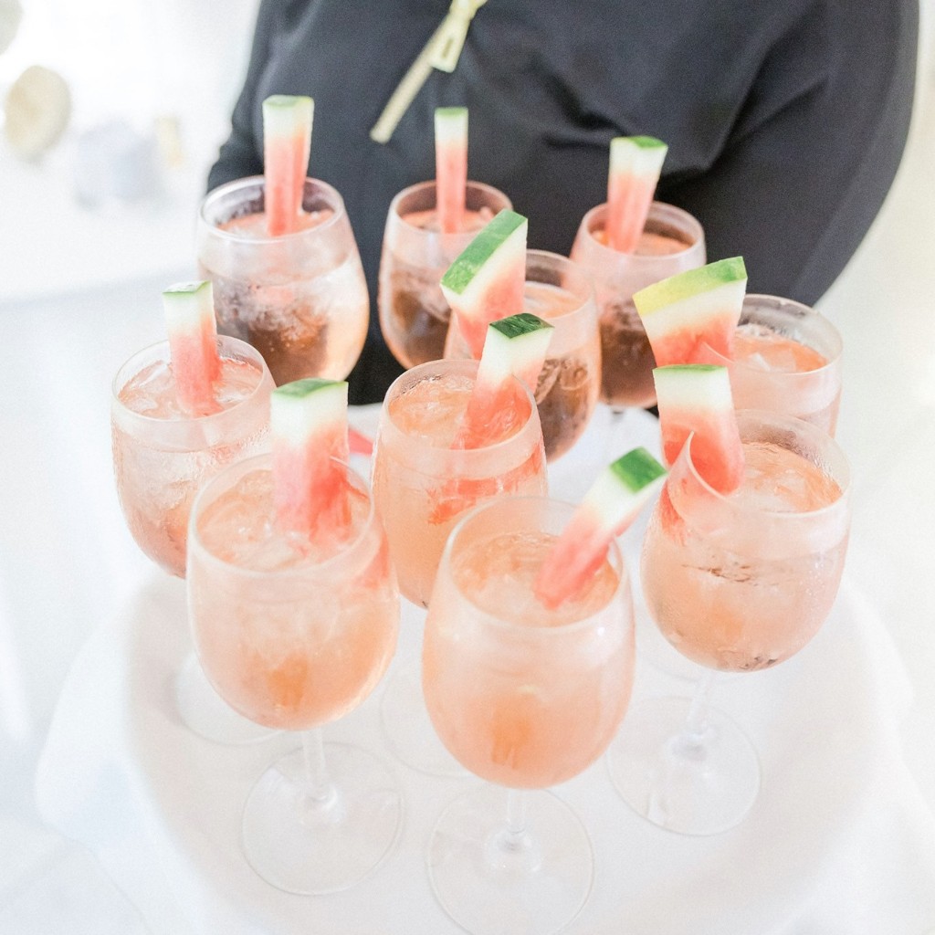 Watermelon rosé signature cocktails at The Commons 1854