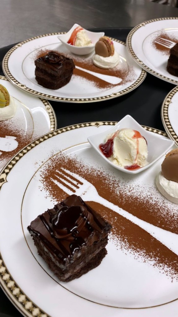 Dessert trio with chocolate at The Commons 1854