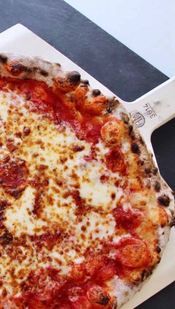 Brick oven pizza at The Commons 1854 late night