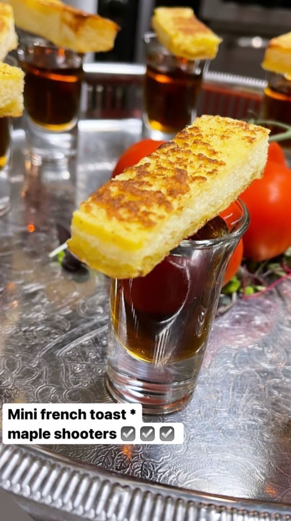 French toast maple shooters — late night at The Commons 1854